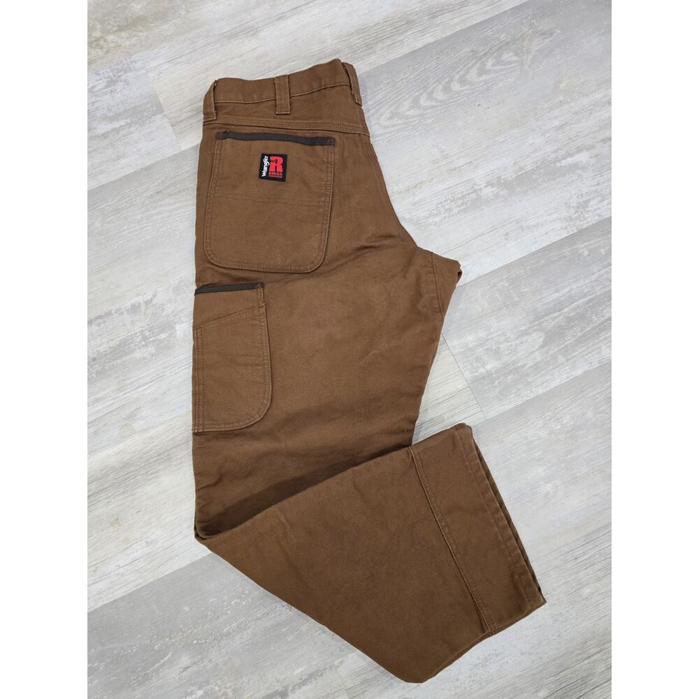 NWOT Wrangler RIGGS Workwear Mason Canvas Pants Brown 34x30 Style 103W260TB